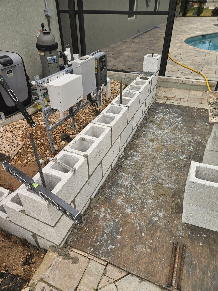 Retaining Wall Construction for Clark Masonry in Lake County, FL