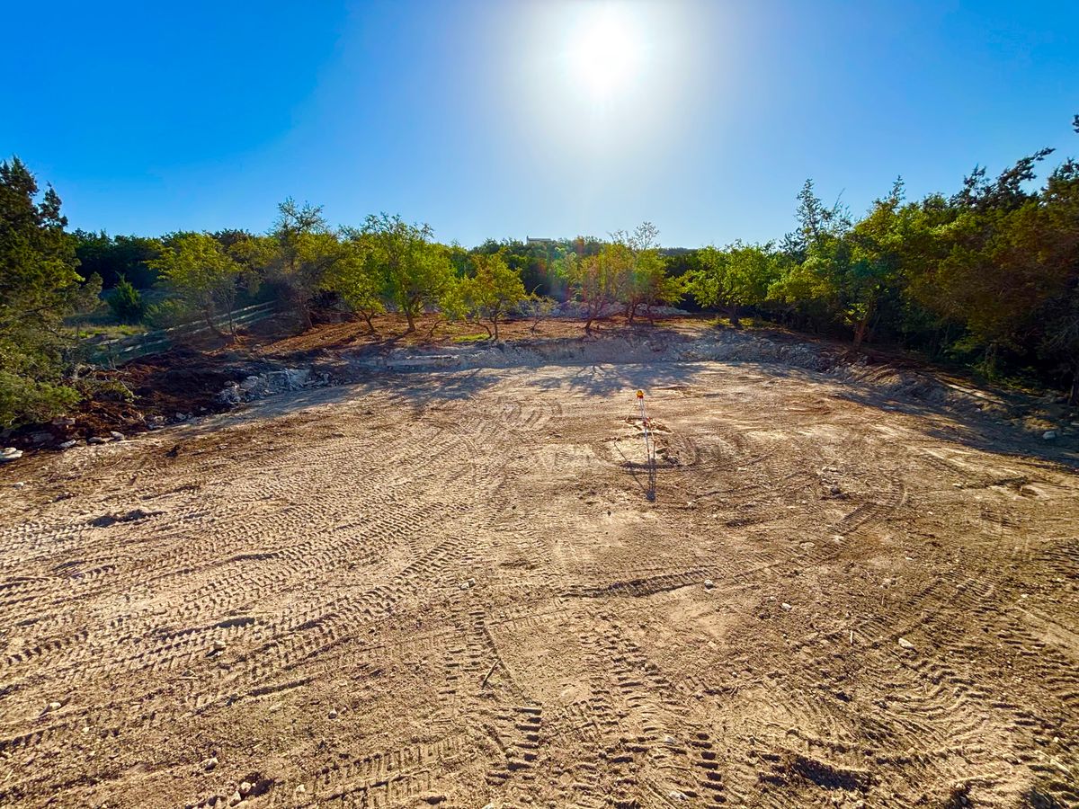 Lot cuts to minimize foundation height for K.O. Excavation LLC in Spring Branch, TX