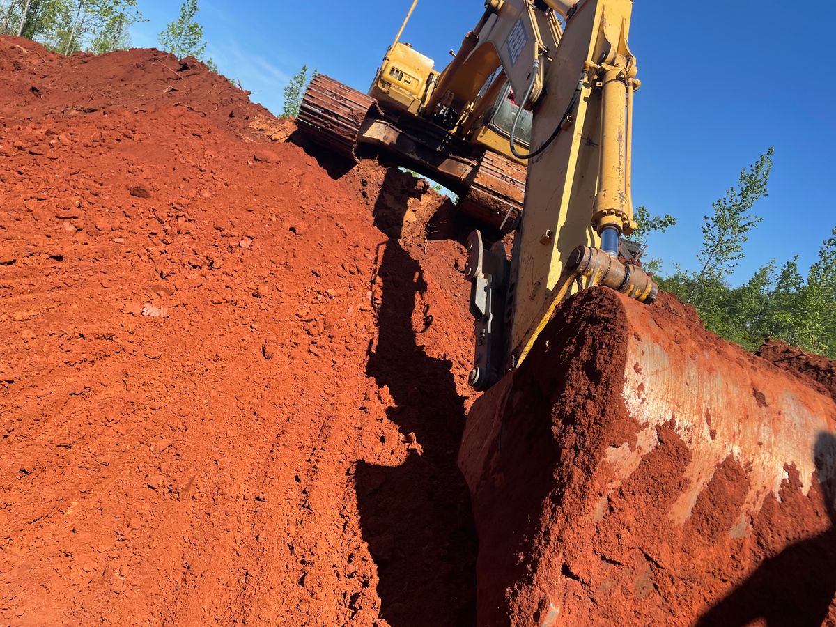 Grading for Allred Construction in Heflin, AL