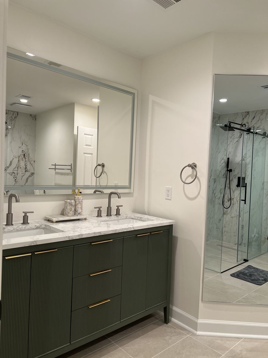 Bathroom Remodel for NOVA Construction Now in Arlington, VA