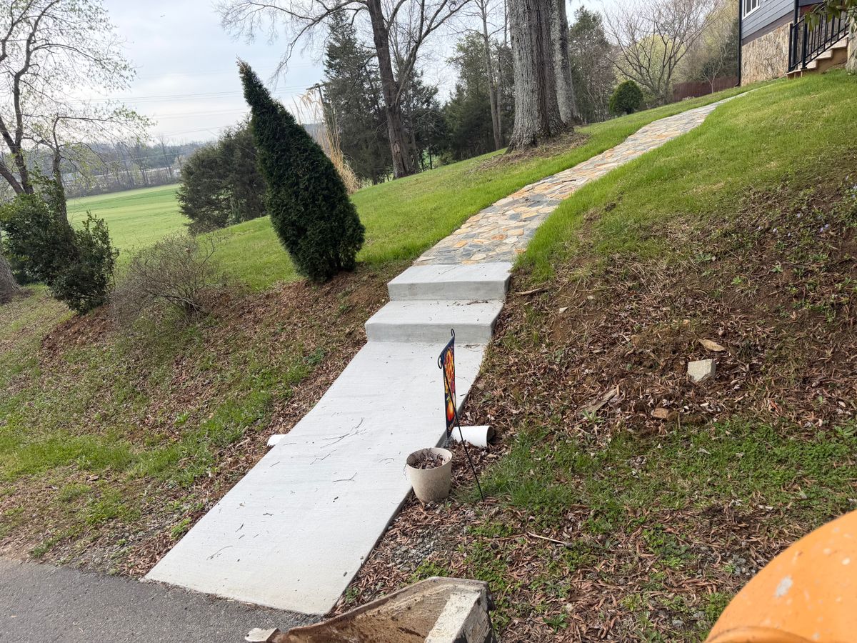 Step Installation for McCune Construction LLC in Mocksville, NC