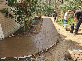 Sidewalk Installation for Self Concrete Inc in Heathsville, VA