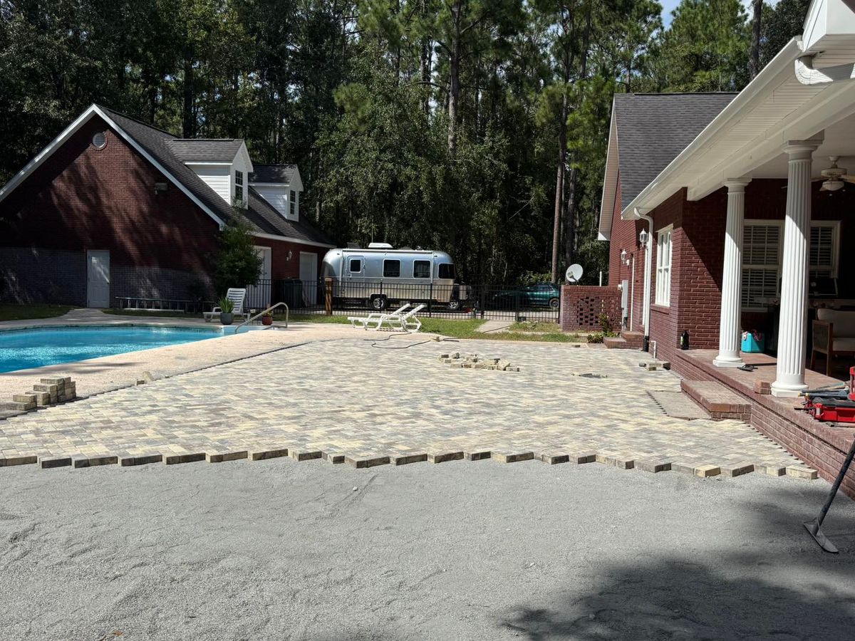 Hardscape Installation for Santos Landscape in Waycross, GA