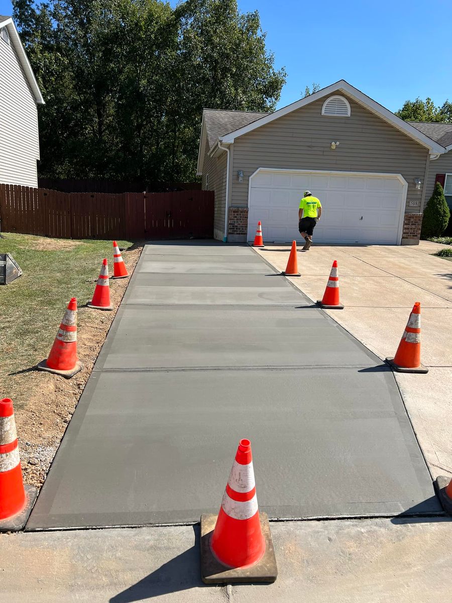 Sidewalk Installation for Fortified Concrete Solutions in Imperial, MO