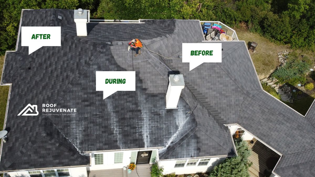 House Wash / Soft Wash / Power Wash for Buckeye Roof Rejuvenate in Columbus, Ohio