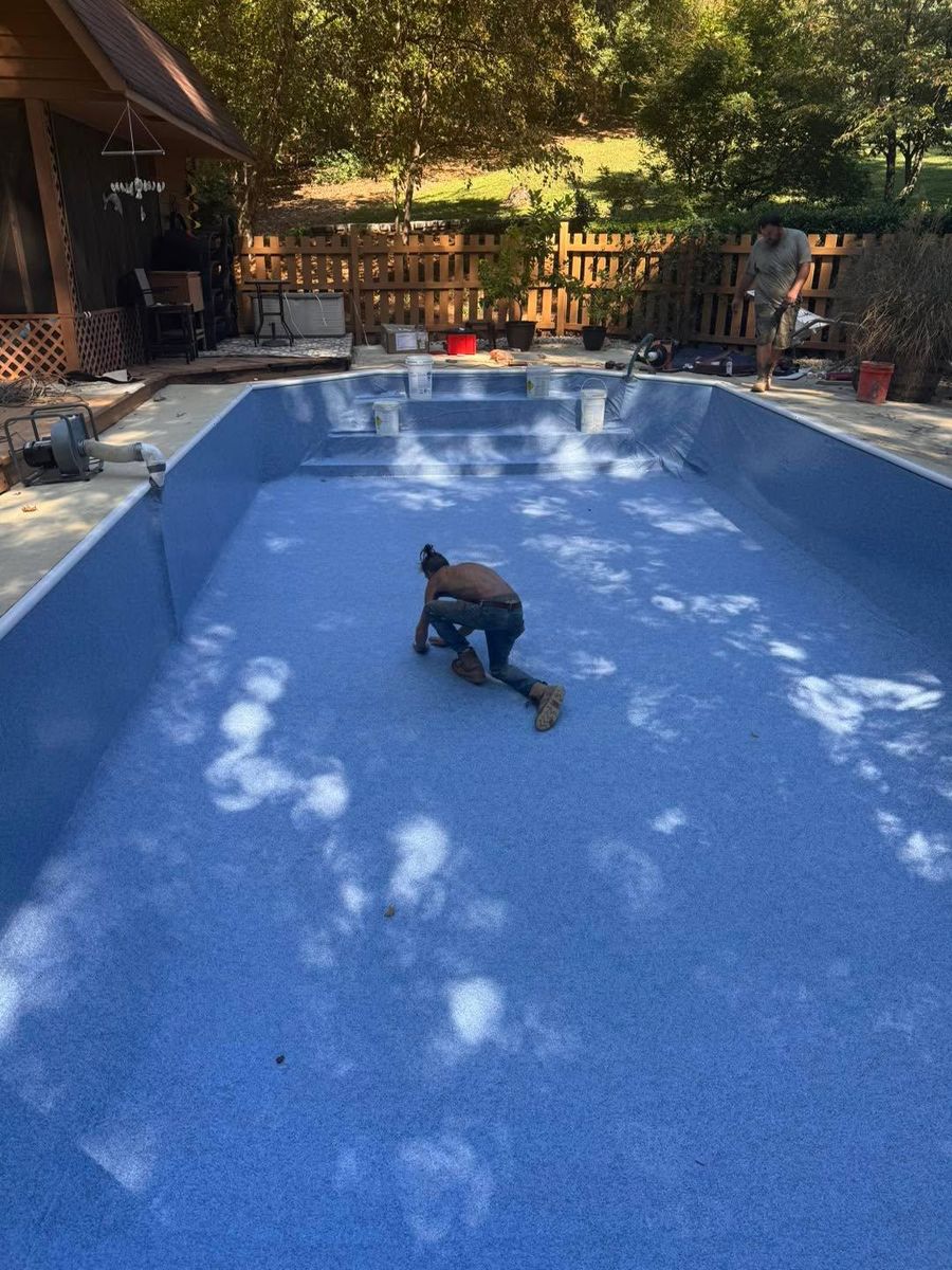 Inground Swimming Pool Builds for Passmore Construction LLC in Dallas, NC