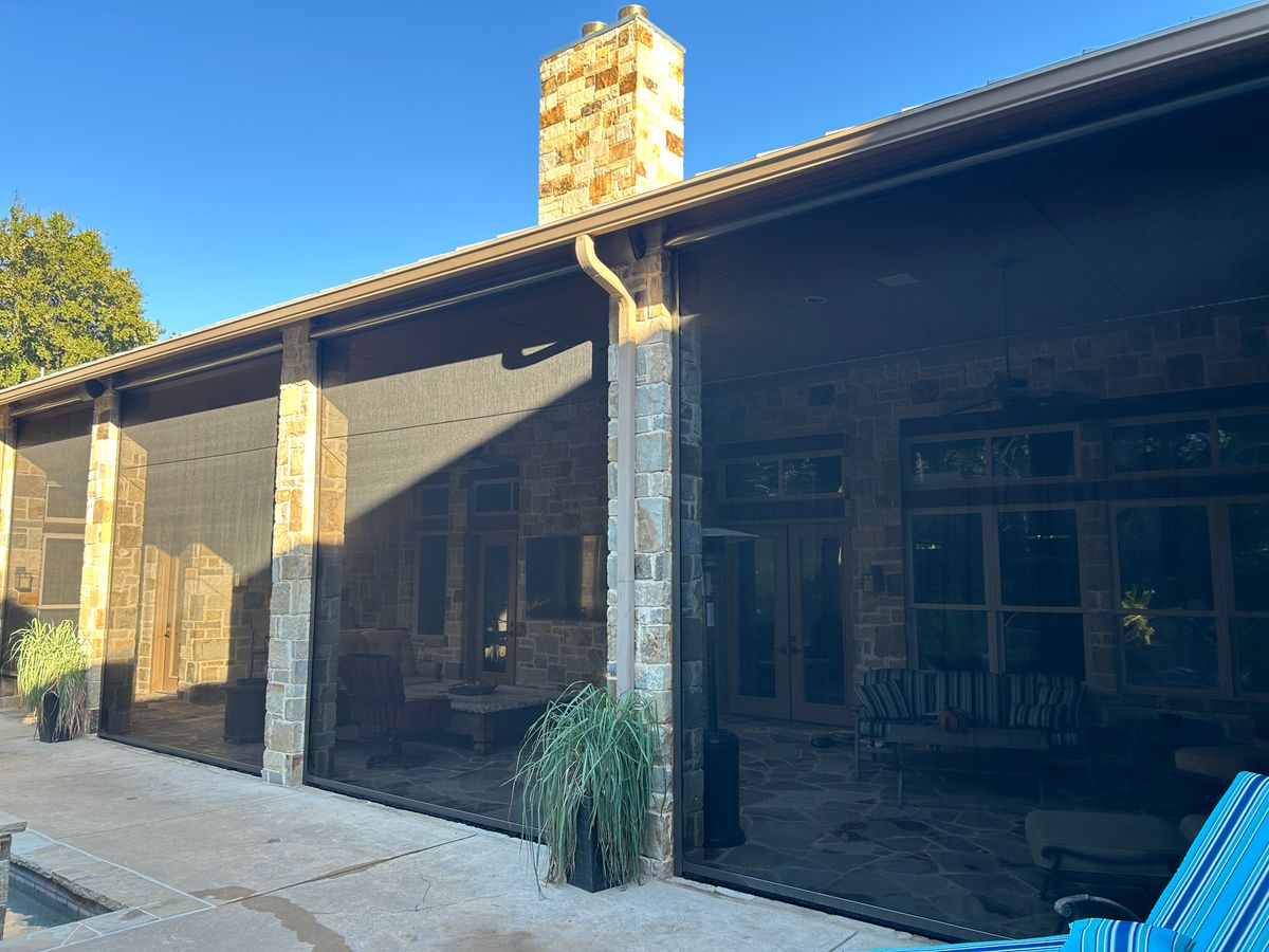 Blinds or Electronic Roller Shade installation for Light It Up AV and Turf in Keller, TX
