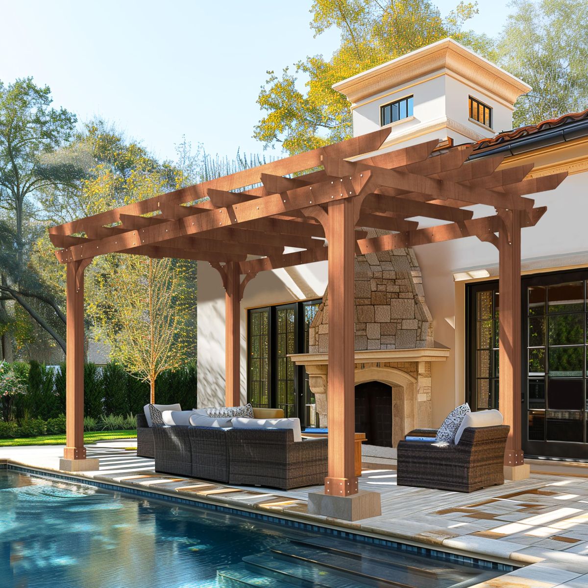 Decks, Pergolas for Champs Construction in Dallas, TX