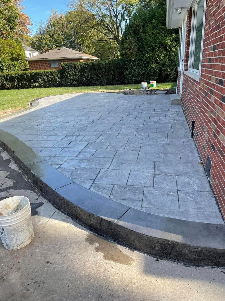 Patio Design & Installation for Deerbrook Construction in Pontiac, MI