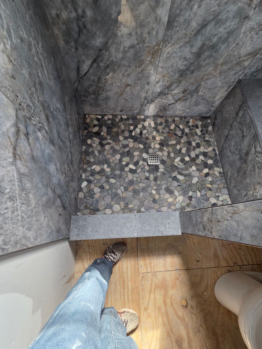 Tile Shower for D&J Custom Floors in Nederland, TX