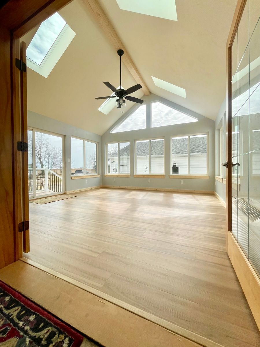 Sun Room Building for Tru Frame Outdoor Structures in Menasha, WI