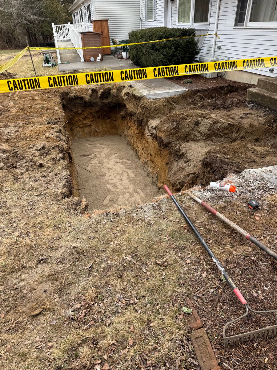 Trenching for DArcy  Cleveland & Sons Excavation LLC in Pawcatuck, CT