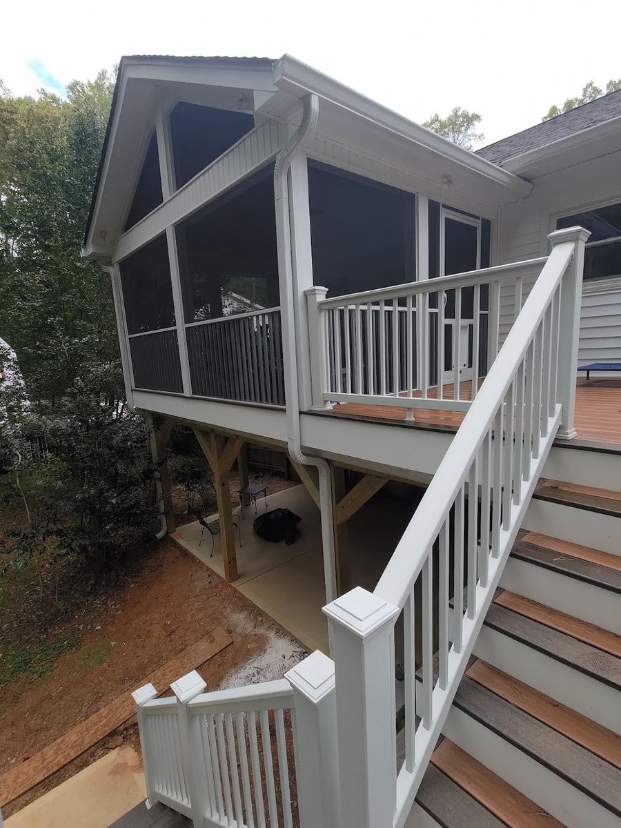 Porches and Decks for Johnson Carpentry & Remodeling LLC in Four Oaks,  NC