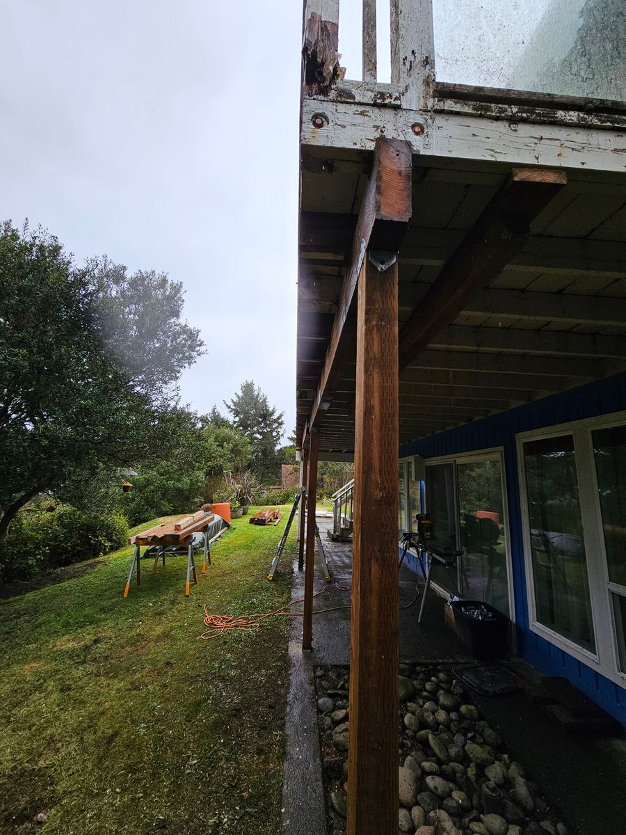 Deck Installation for BTC Construction in Florence, OR