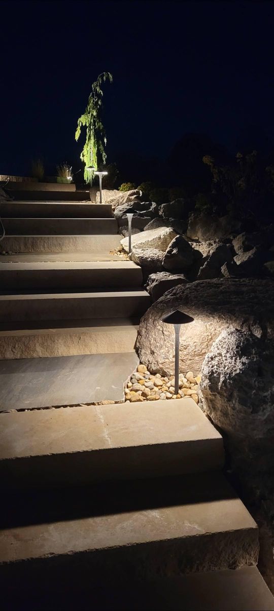 Natural Stone Hardscape for Admiring Landscapes in Lancaster, OH