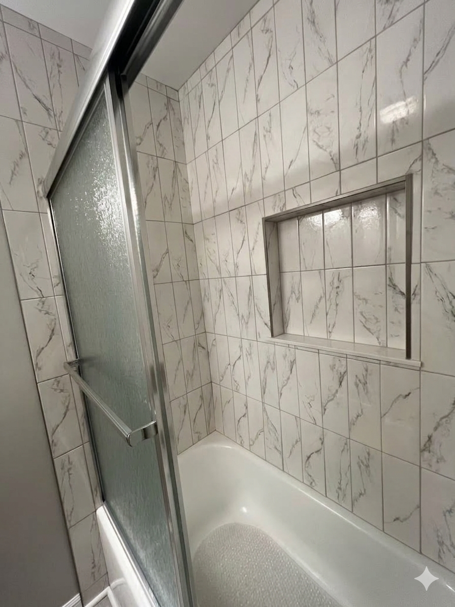 Bathroom Renovation for Newbury Construction & Remodeling LLC in Trenton, TN