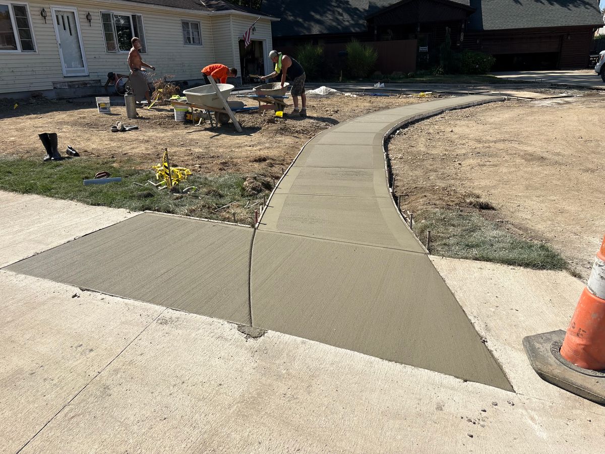 Concrete Slab Construction for Concrete Pros, LLC in Lorain, OH