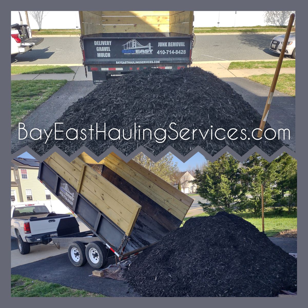 Aggregate Deliveries / Dump Trailer Services for Bay East Hauling Services & Junk Removal in Grasonville, MD