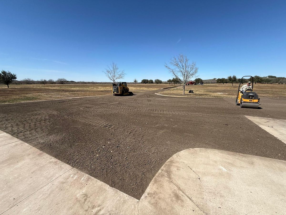 Property Grading for Strause Land Improvement & Construction in George West, TX