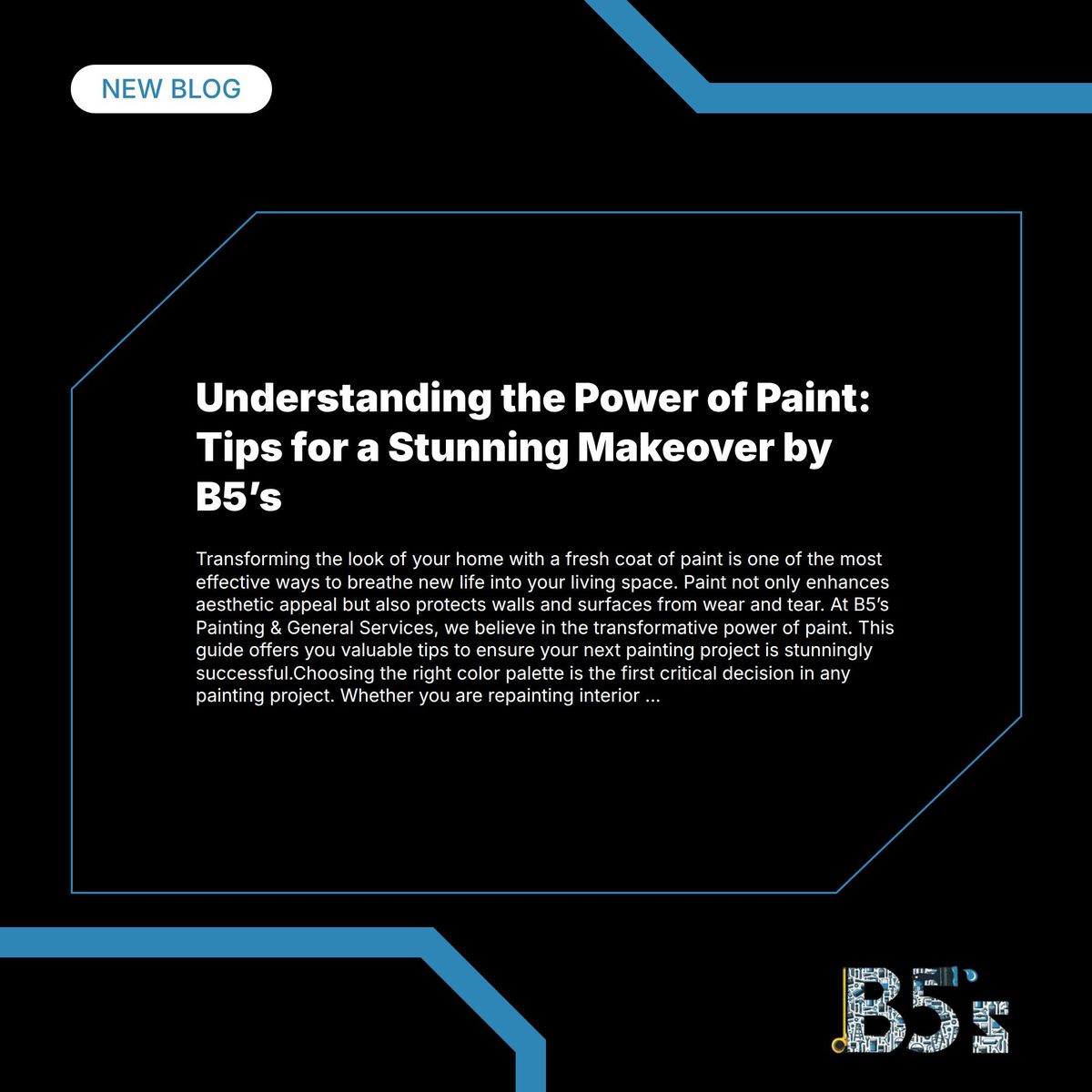 Design for B5’s Painting & General Services in Louisville, KY