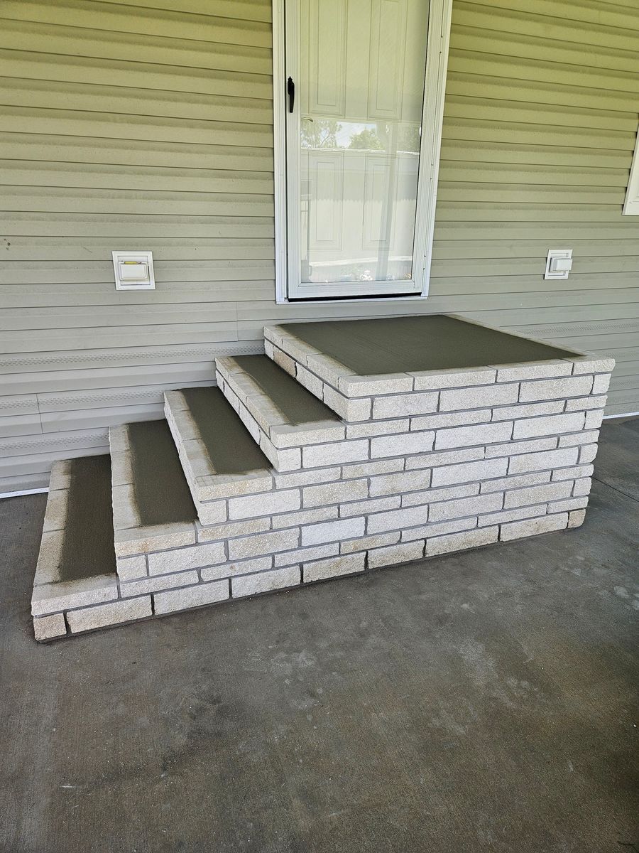 Stair Design & Installation for Clark Masonry in Lake County, FL