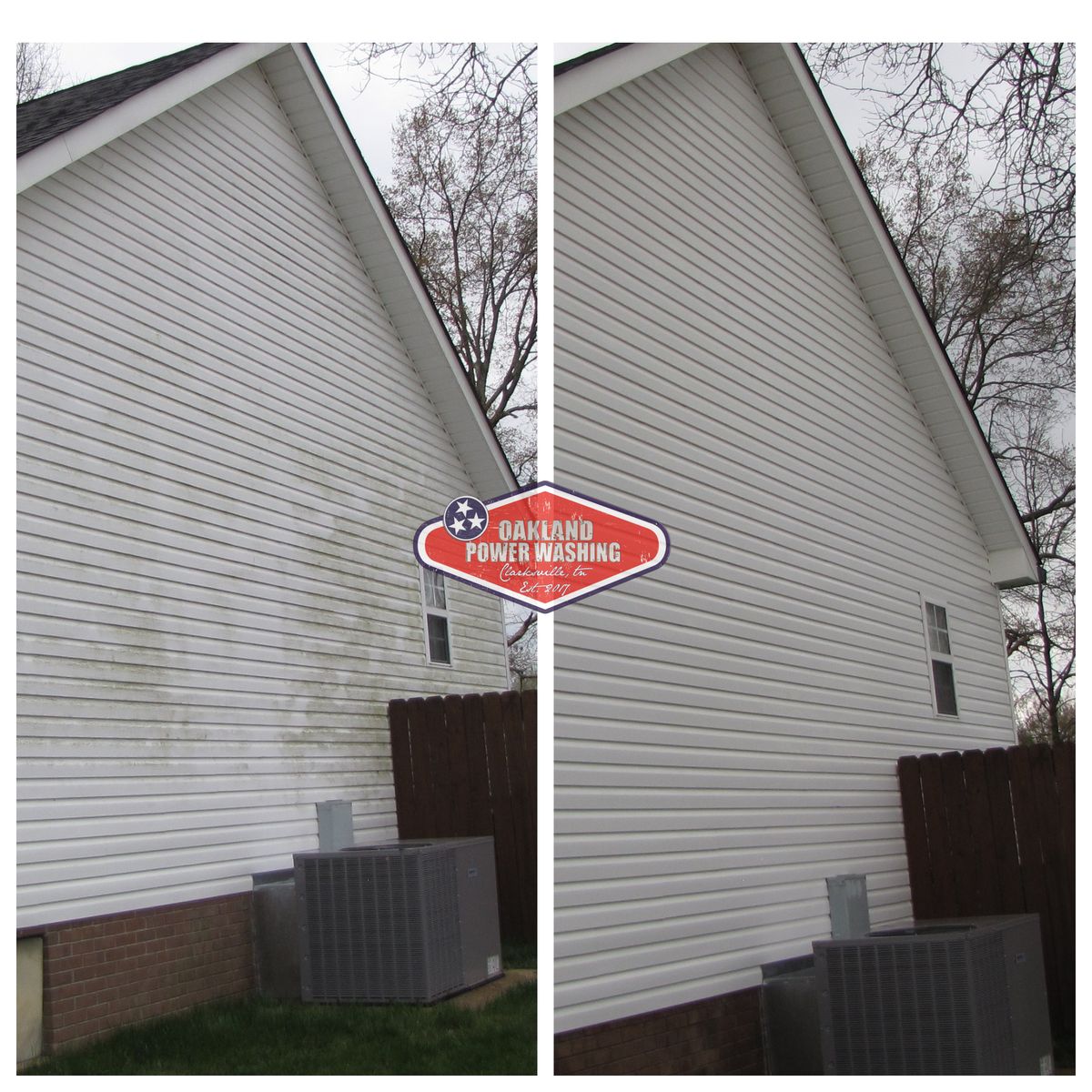 House and Roof Softwash for Oakland Power Washing in Clarksville, TN