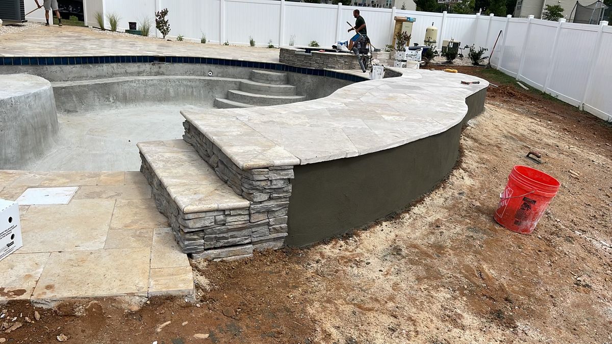 Pool Coping for Matteo Hardscapes in Towson,  MD