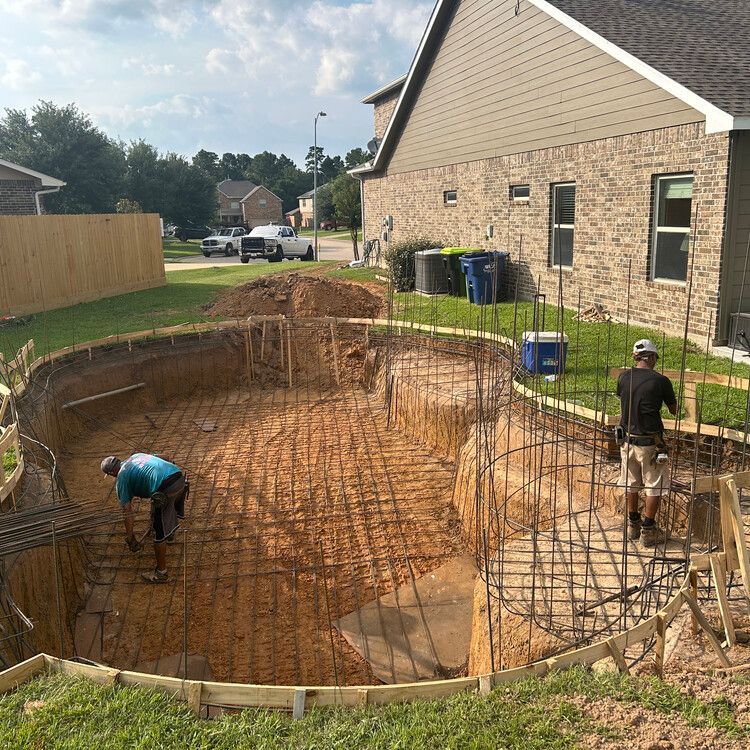 Pool Installation for McNeill Services in Magnolia, TX