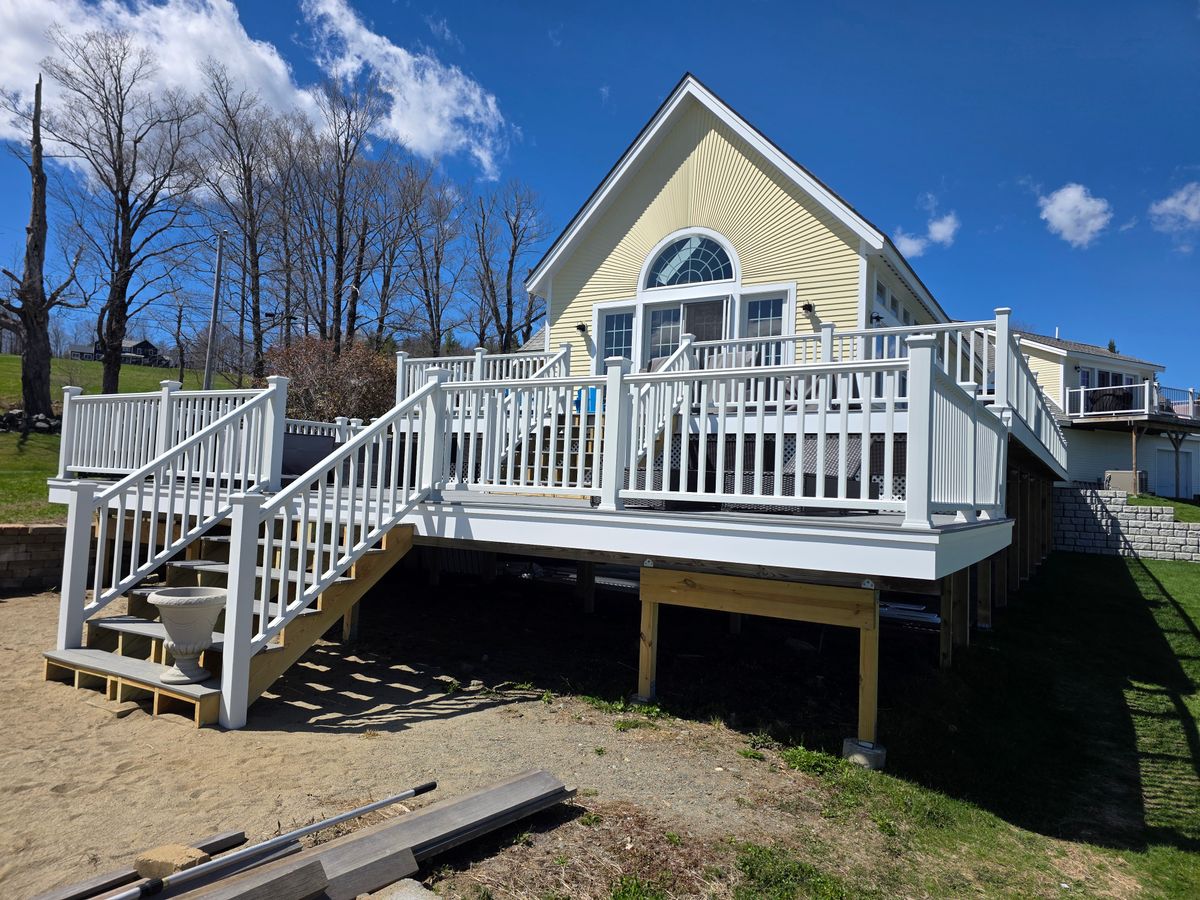 Deck and Patio Installation for Murphy's Tech & Trade in Sullivan County, NH