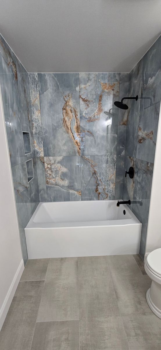 Tile installation for Brush Rooms in Rochester, NY
