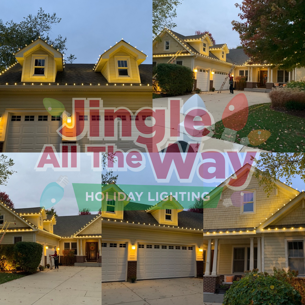 Jingle All the Way - Holiday Lighting for Soapy Suds Services in St. Charles, IL