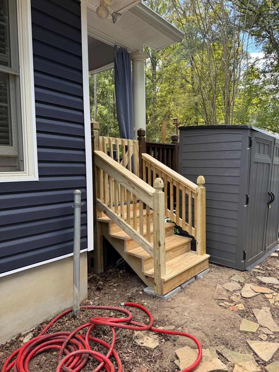 Deck and Patio building for Arrowhead Property Solutions in Fort Valley, GA