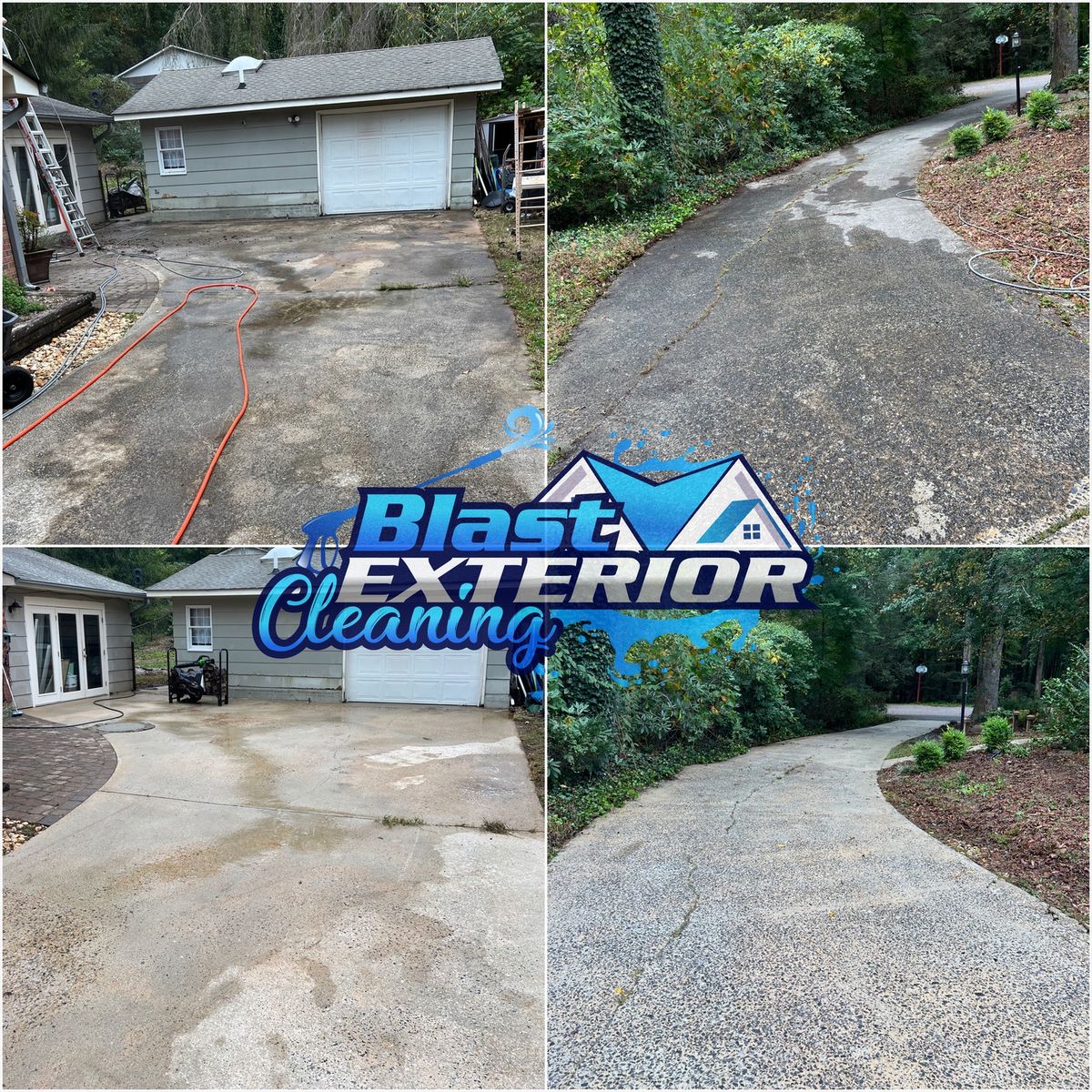 Driveway and Sidewalk Cleaning for Blast Exterior Cleaning in  Hendersonville, NC