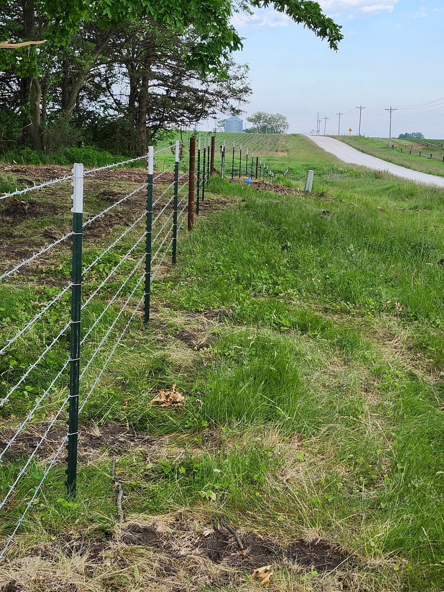 Fence Installation for HWY 2&65 Fabrication & Fencing in Humeston, IA