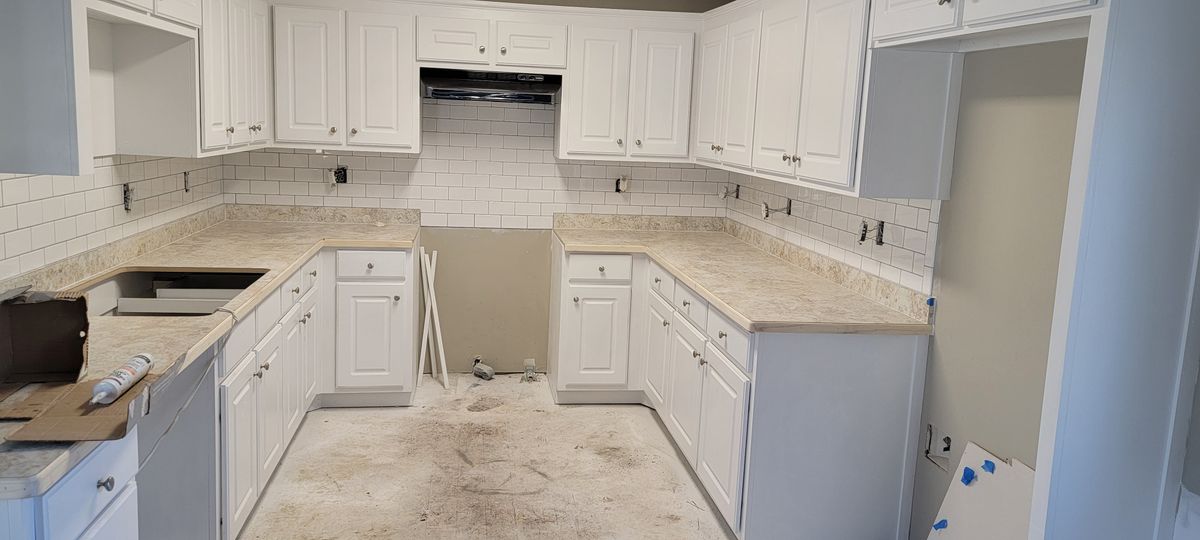 Kitchen Counter Installation for Precision Enterprise Construction LLC in Loganville, GA