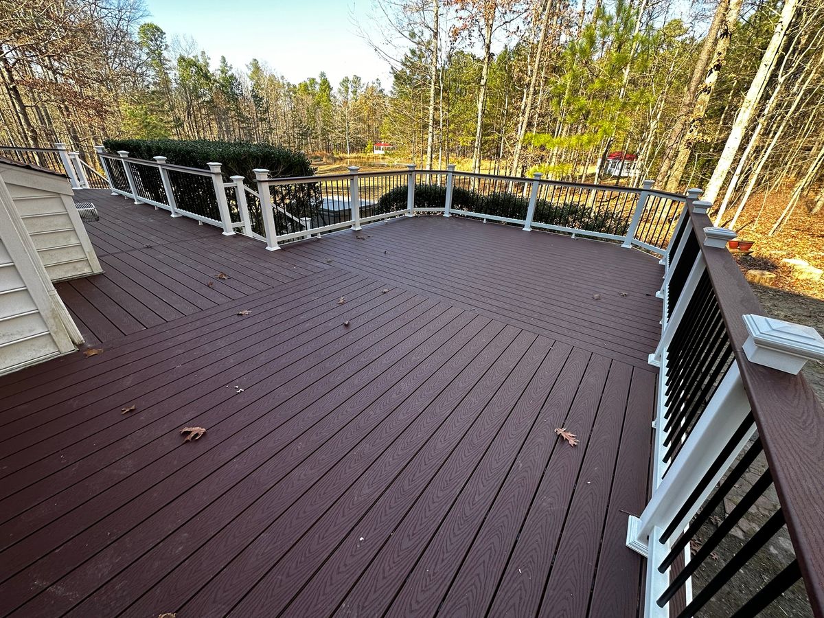 Deck resurfacing for Integrity Builders of Virginia in Ashland, VA