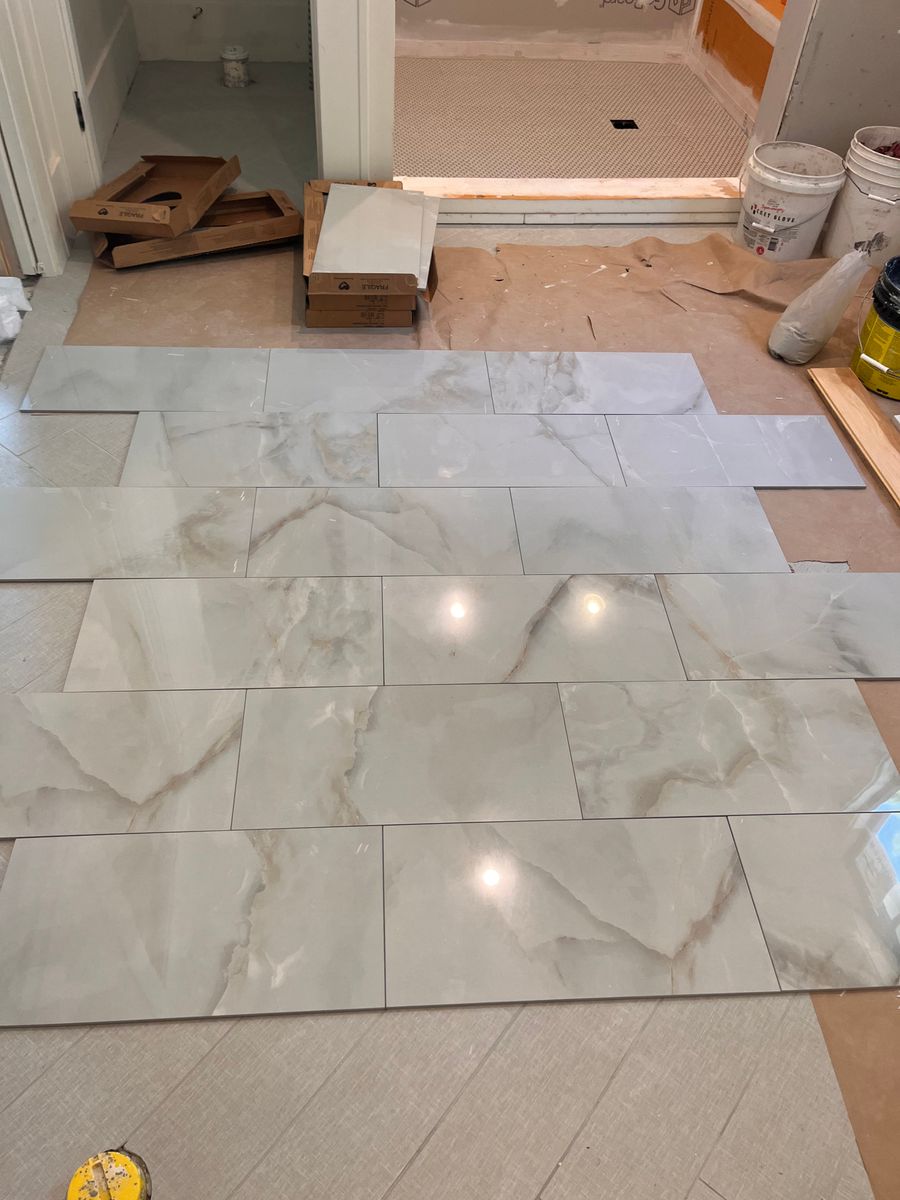 Custom tile work for RAL Construction LLC in Lee County, AL