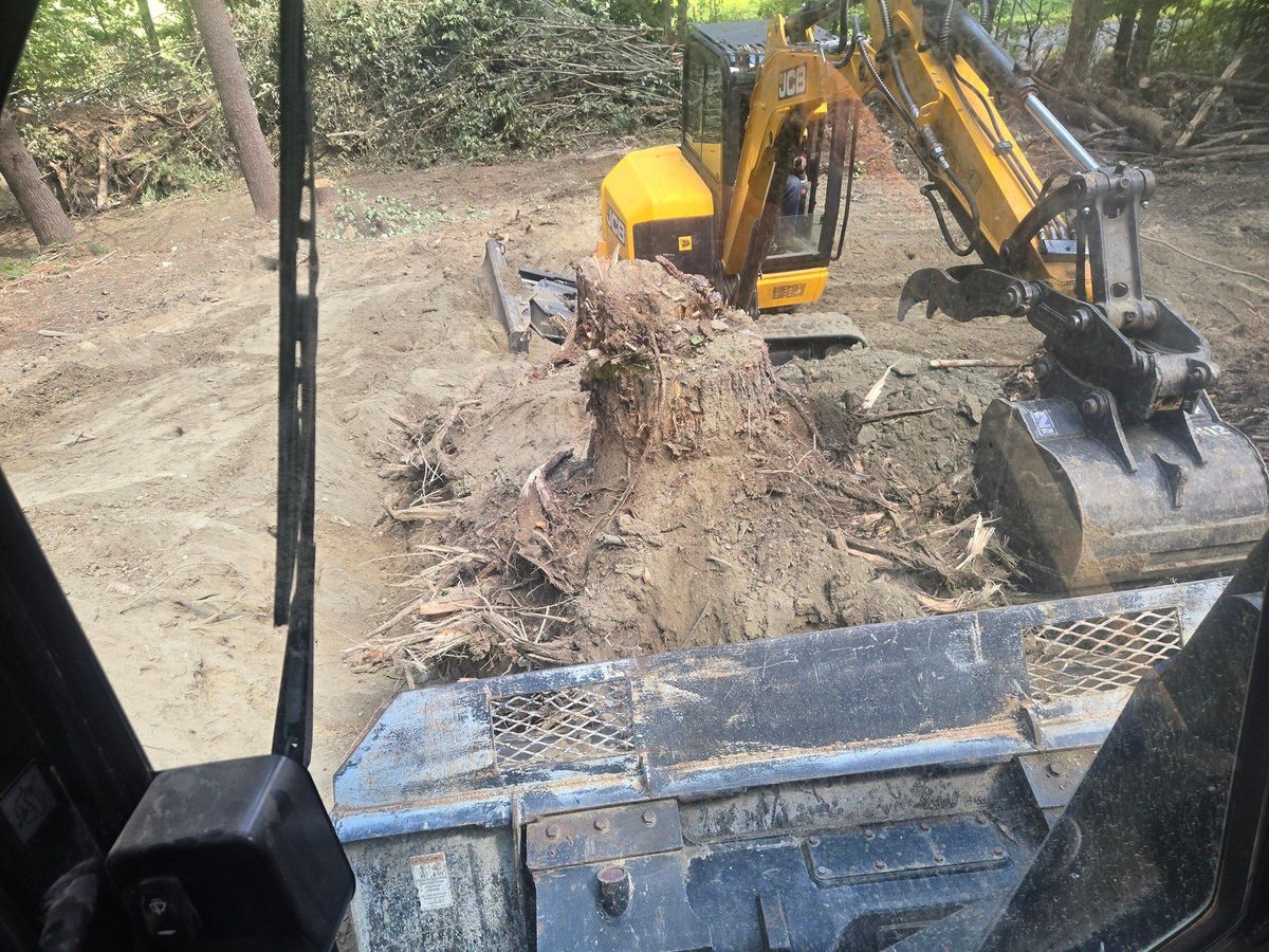 Foundation Digging for MJS Excavating in Hardwick, MA