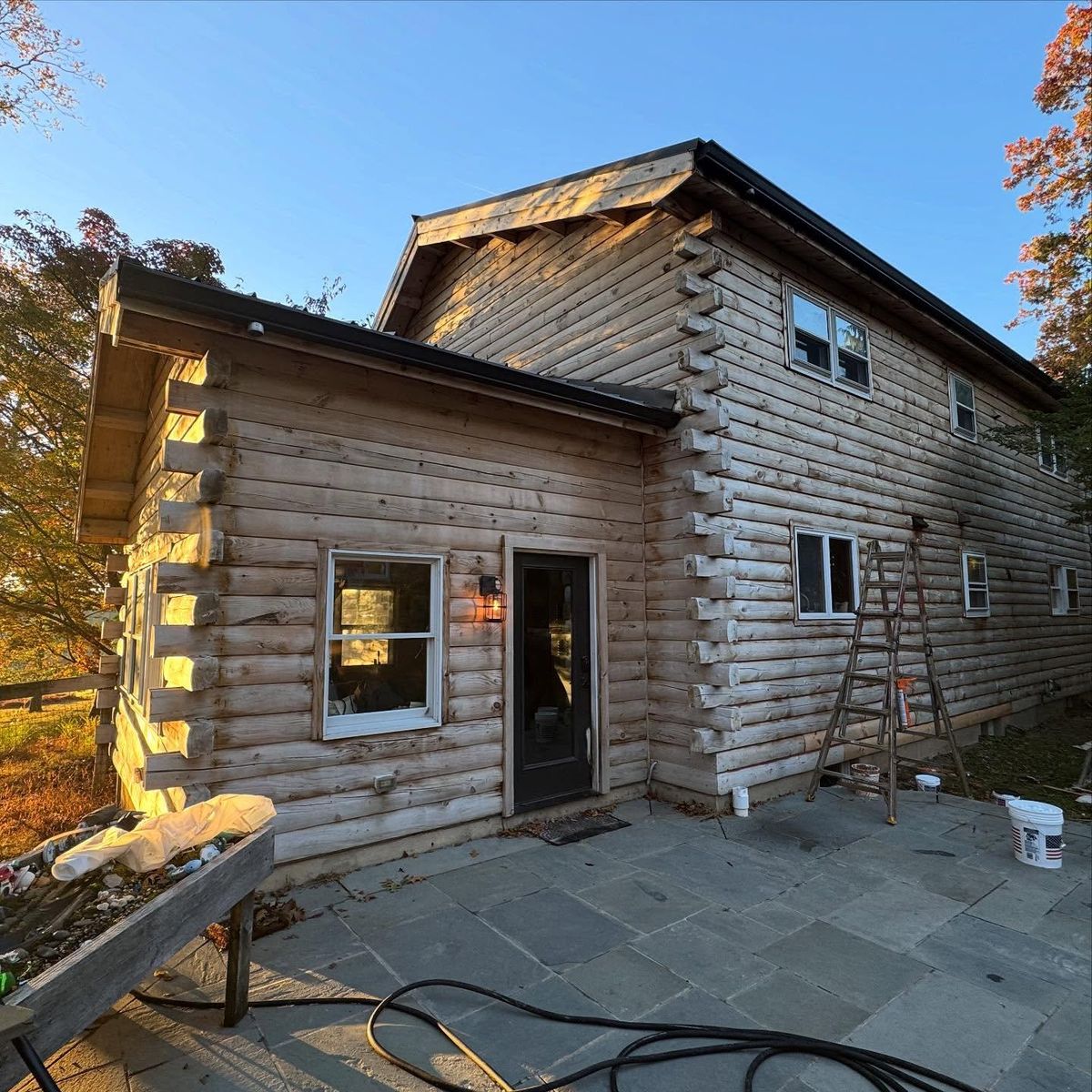 Wash & Stain for Artisan Log USA in Pittsburgh, PA