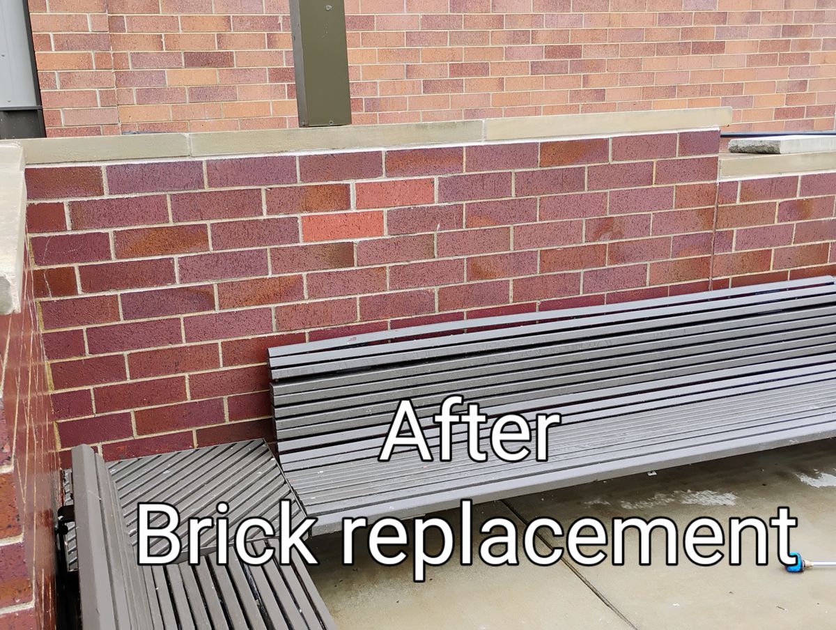 Brick Cleaning for To the Point Masonry in Spring Valley, WI