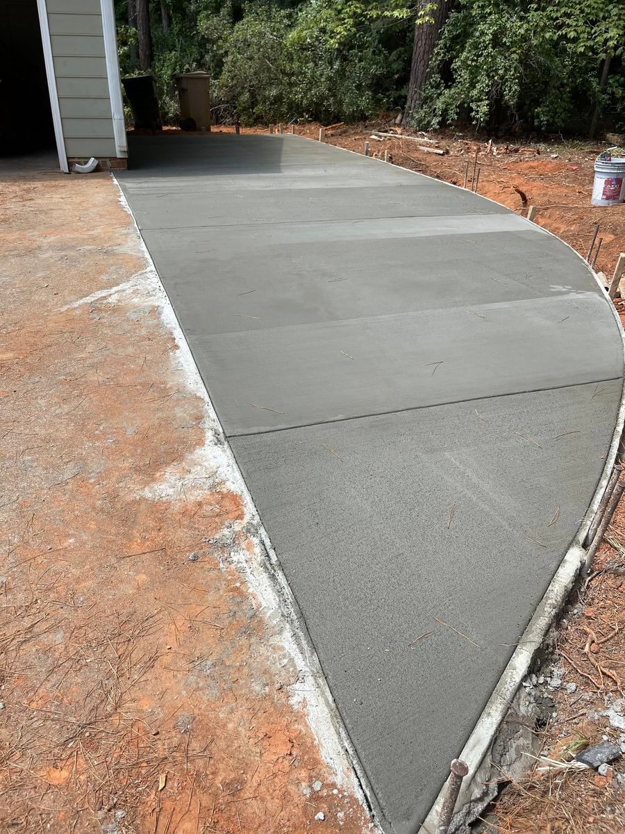 Concrete Slab Construction for Burt Concrete Solutions in Raleigh, NC