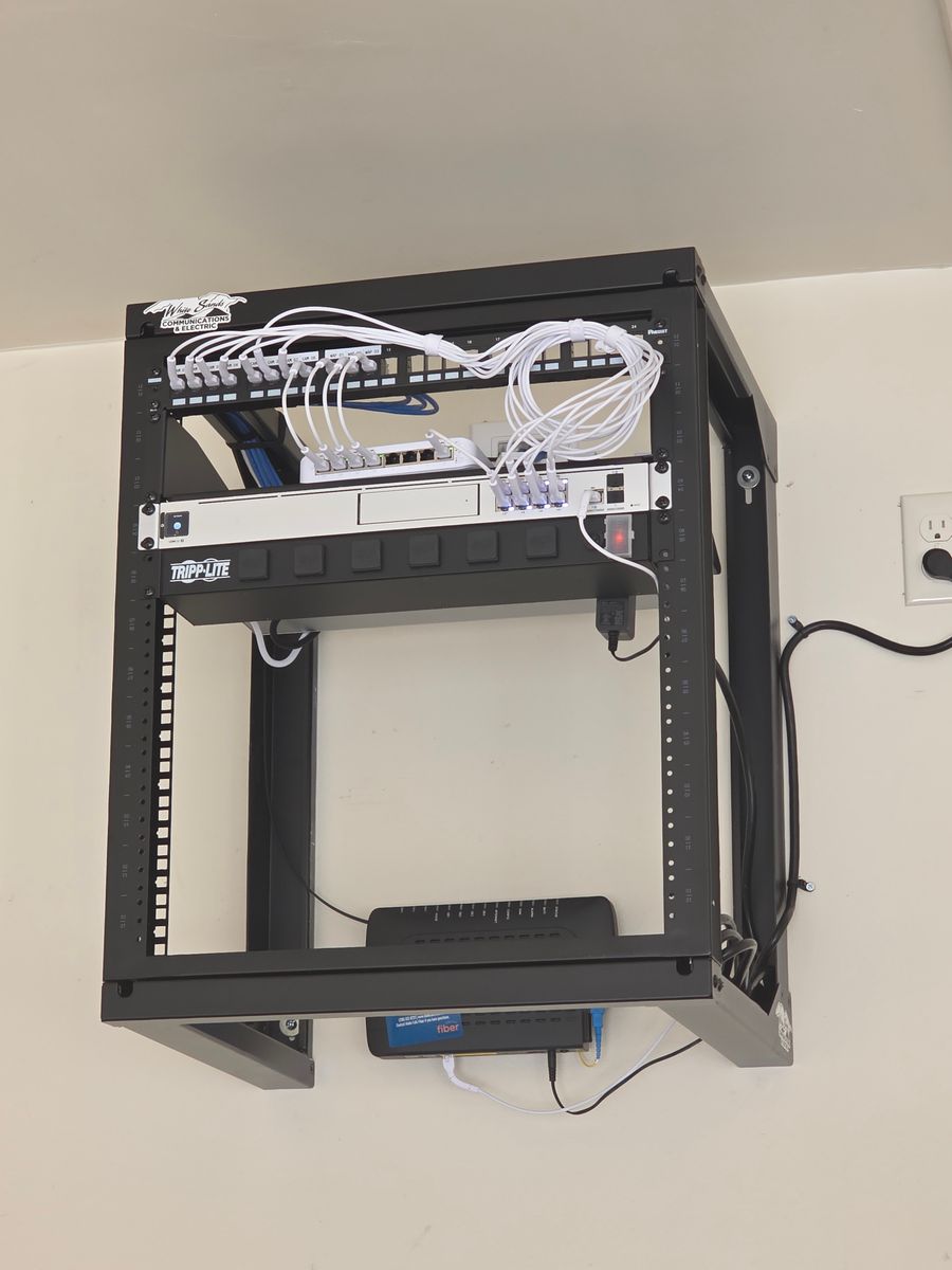 Structured Data Cabling/Network Infrastructure for White Sands Communications & Electric in Rigby, ID