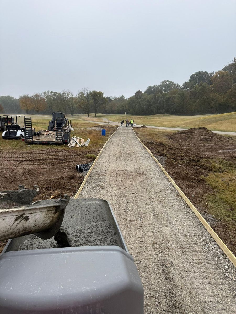 Sidewalk Installation for Mangrum’s Concrete in Franklin, TN