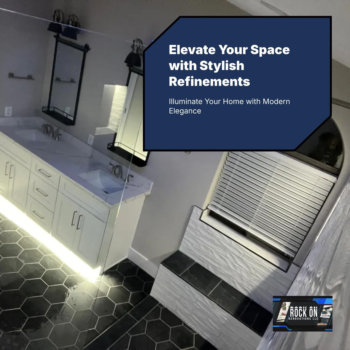 Bathroom Renovation for Rock On Renovations in Scottsdale, AZ