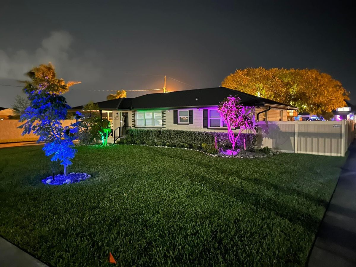 Landscape Lighting for Cunningham's Lawn & Landscaping LLC in Daytona Beach, Florida