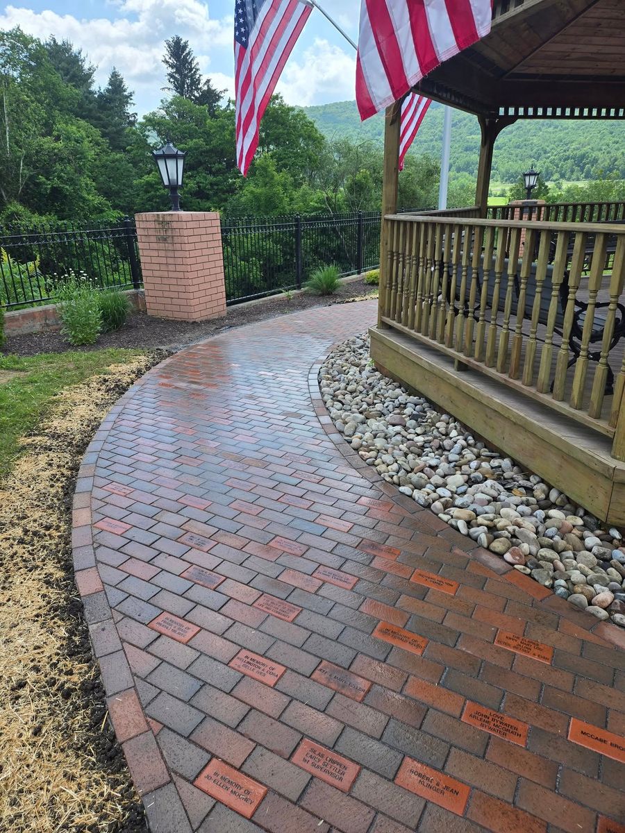 Walkway Construction for Fancher's Lawns & Landscaping LLC in Schoharie County, NY