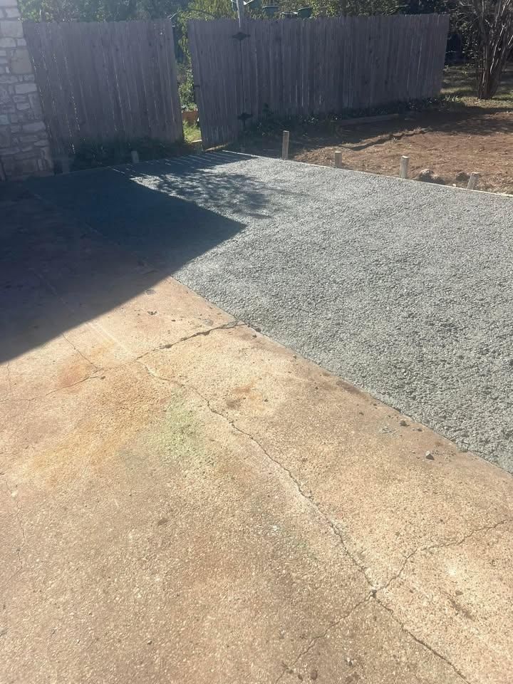 Concrete Construction for King Services in Seguin, TX