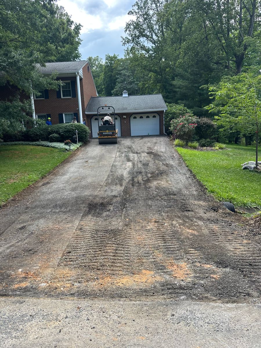 Grading for James R Carter Paving in Roanoke, VA