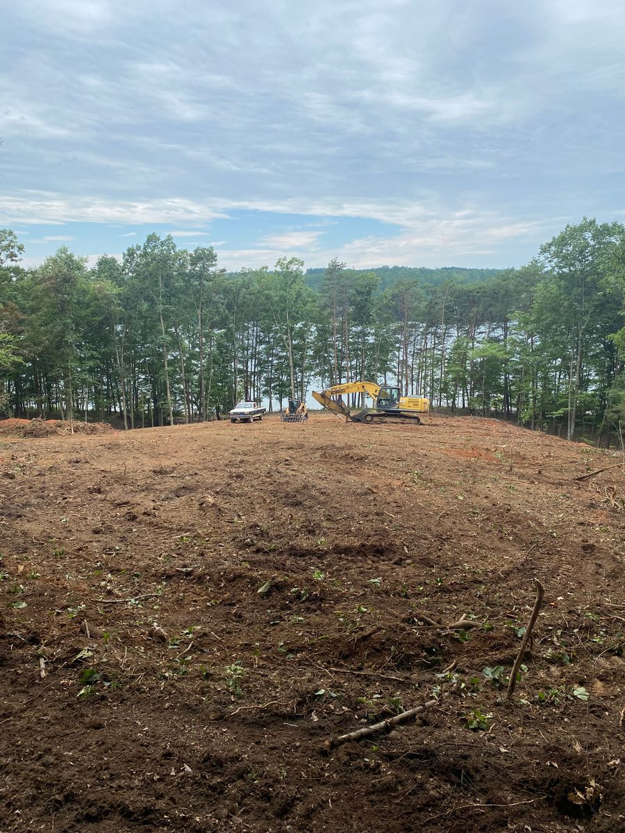 Site Prep for Lanier Excavating LLC in Bedford County, VA