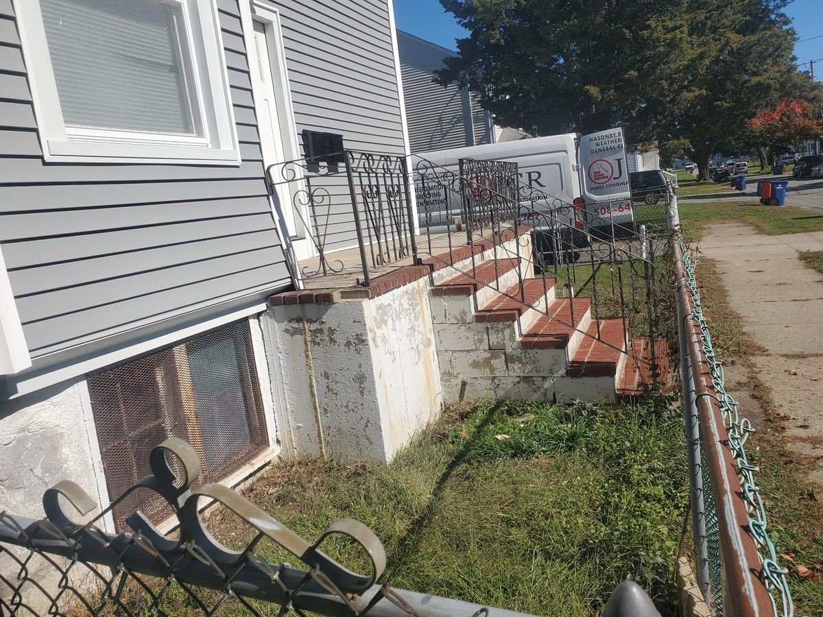 Step Installation for James T. Coughlan Restoration in Brockton, MA